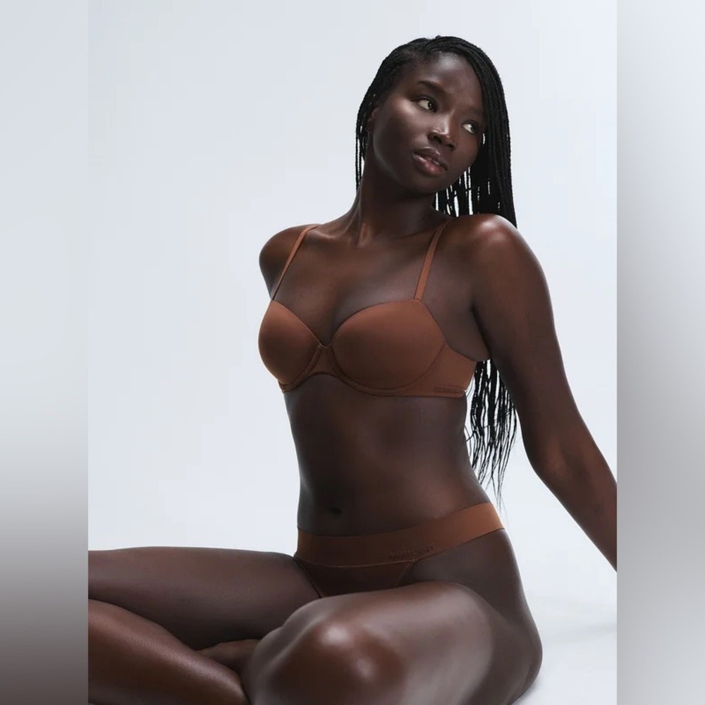 NWT Savage X Fenty SOFT N' SAVAGE PADDED DEMI BRA Mahogany 36 D